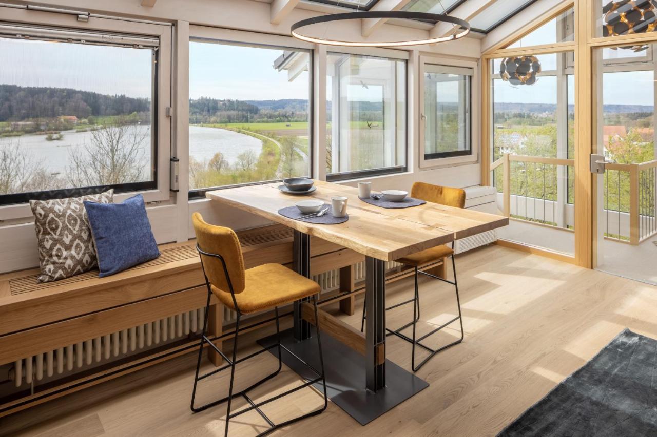 Stille X Weite - Hochwertige Wohnung Mit See-Panorama Kronburg Esterno foto