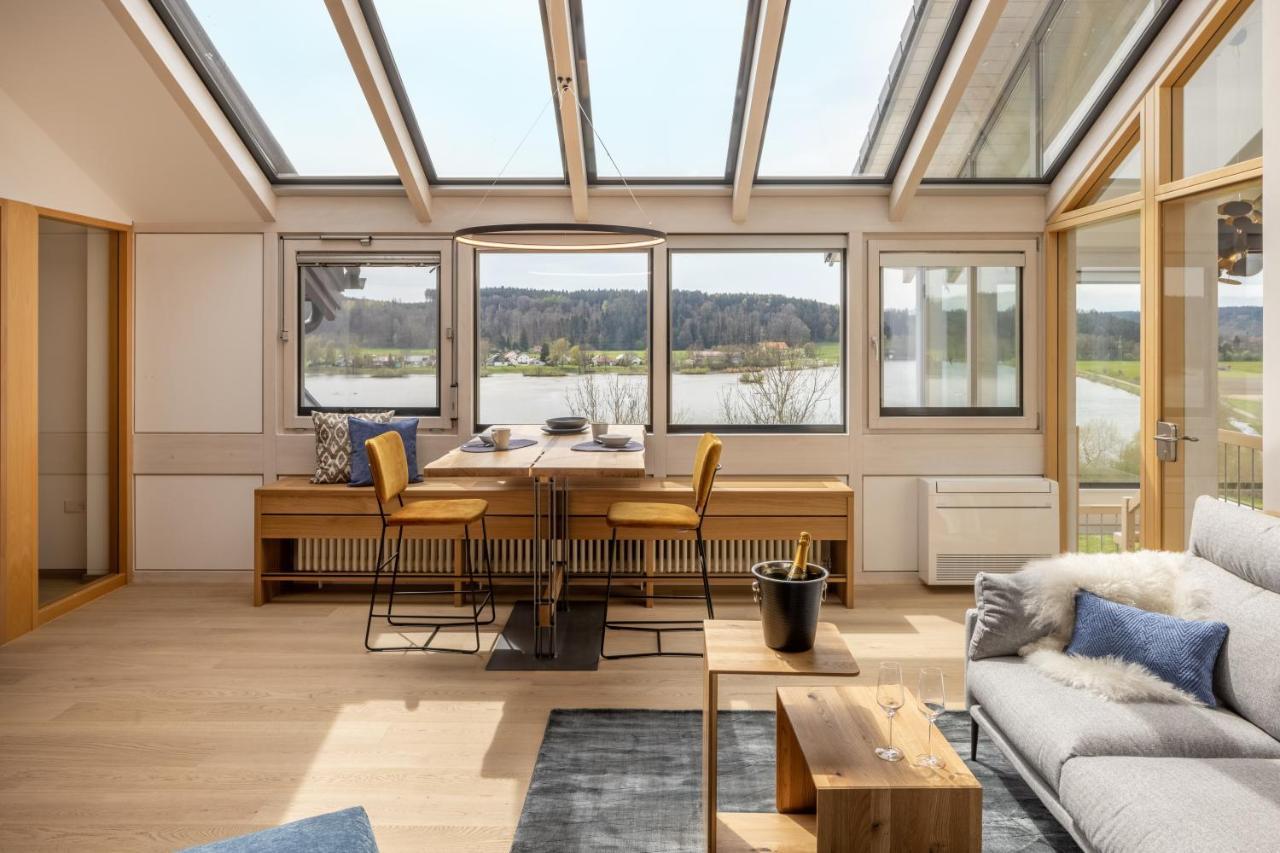 Stille X Weite - Hochwertige Wohnung Mit See-Panorama Kronburg Esterno foto